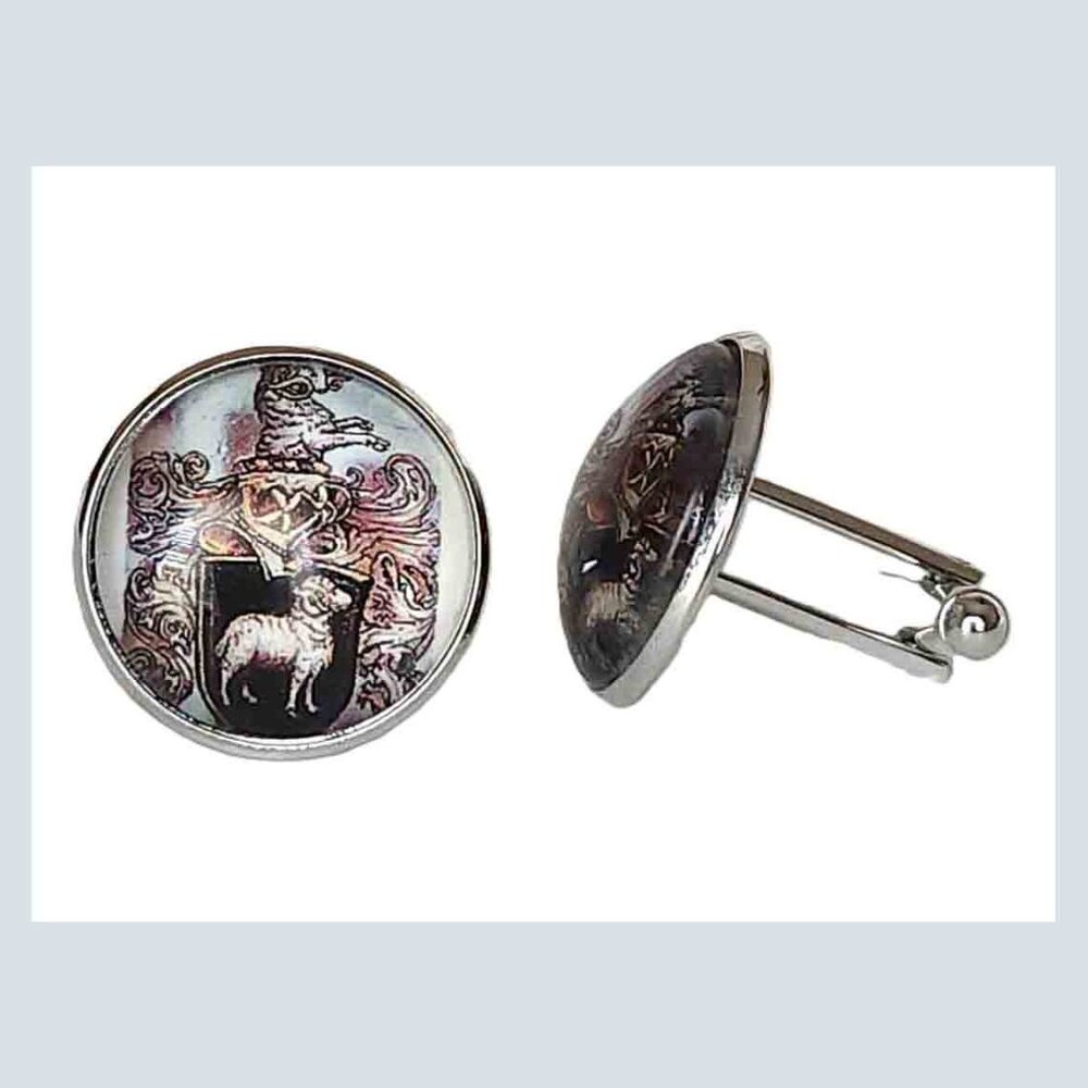 NEW Gascoigne Ram Shield & Lamb Pattern Cufflinks